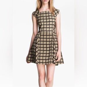 Rag & Bone Lorie Windowpane Flare Dress Size 0